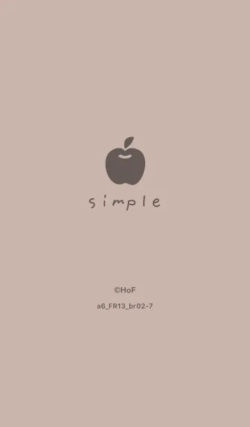 a6_13_ベージュ2 ブラウン2-7のLINE着せ替え