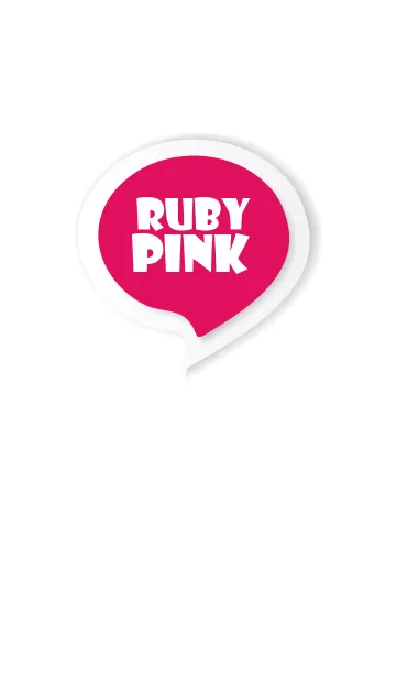 [LINE着せ替え] Ruby Pink Button In White V.3 (JP)の画像1