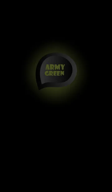 [LINE着せ替え] Army Green Button In Black V.5 (JP)の画像1