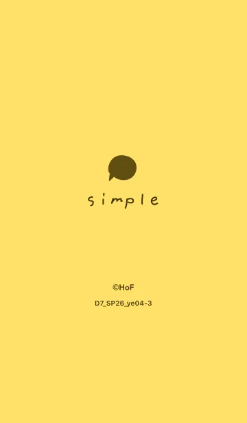 D7_26_イエロー4-3のLINE着せ替え
