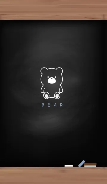 [LINE着せ替え] Black Board & BEAR 24の画像1
