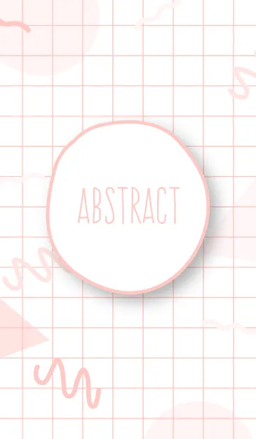 [LINE着せ替え] Abstract Mathbook White Pink 2の画像1