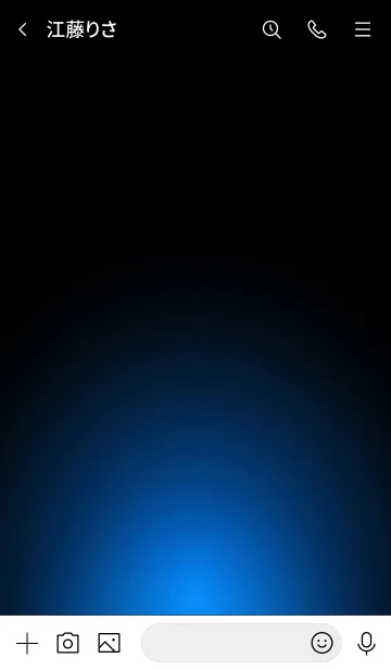 [LINE着せ替え] ROYAL BLUE LIGHT ICON THEMEの画像3