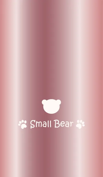 [LINE着せ替え] Small Bear *PINKGOLD*の画像1