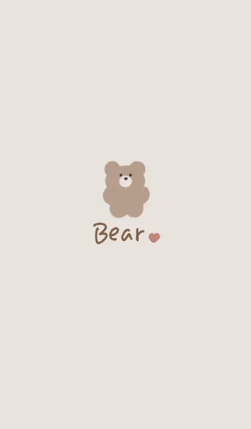 [LINE着せ替え] *.Simple Bear.*の画像1