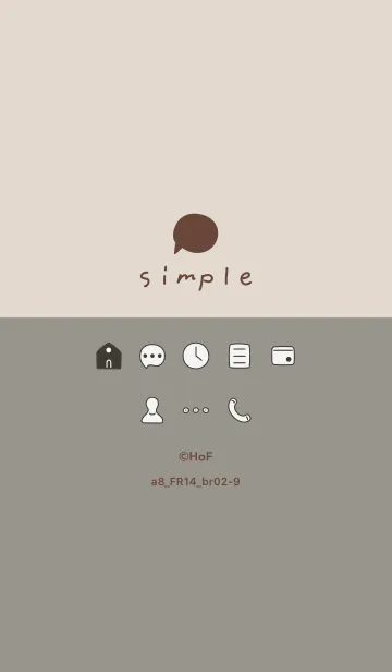 [LINE着せ替え] a8_14_スモーキーアッシュ ブラウン2-9の画像1