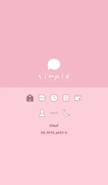 [LINE着せ替え] D8_26_ピンク5-9の画像1