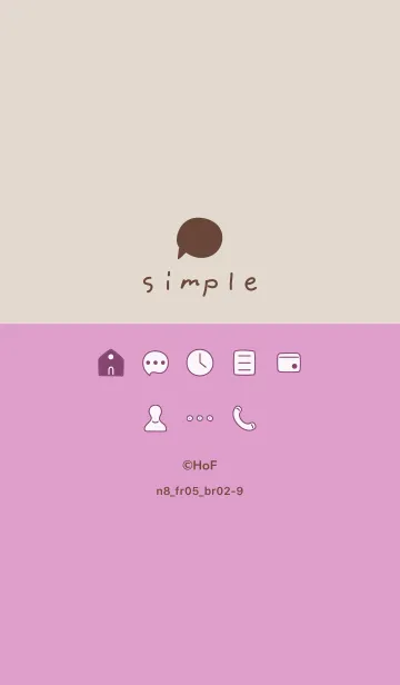 [LINE着せ替え] n8_05_ピンク ブラウン2-9の画像1