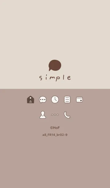 [LINE着せ替え] a8_14_ベージュ2 ブラウン2-9の画像1