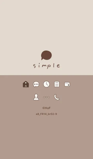 [LINE着せ替え] a8_14_ベージュ3 ブラウン2-9の画像1