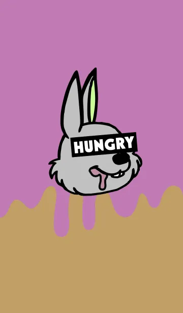 [LINE着せ替え] ハングリー ラビット 019の画像1