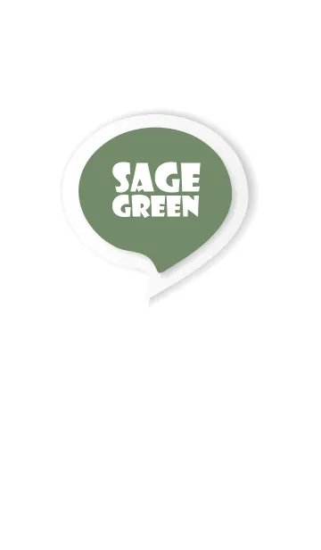 [LINE着せ替え] Sage Green Button In White V.3 (JP)の画像1