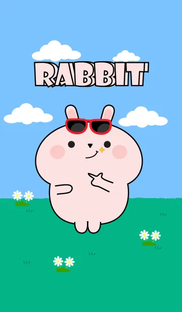 [LINE着せ替え] Be Cute Pink Rabbit Theme (JP)の画像1