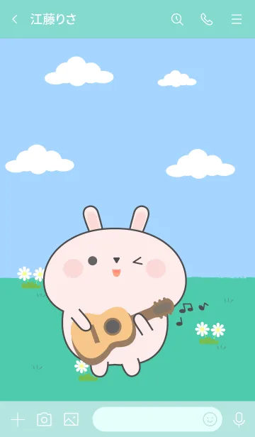 [LINE着せ替え] Be Cute Pink Rabbit Theme (JP)の画像3