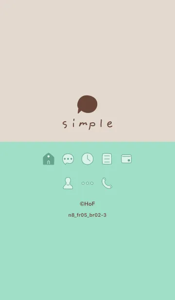 [LINE着せ替え] n8_05_グリーン ブラウン2-3の画像1