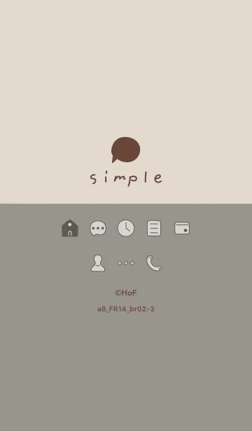 [LINE着せ替え] a8_14_スモーキーアッシュ ブラウン2-3の画像1