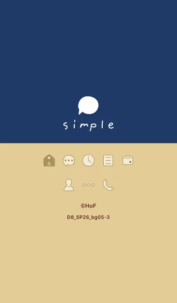 [LINE着せ替え] D8_26_ベージュ5-3の画像1
