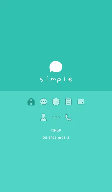 [LINE着せ替え] D8_26_グリーン8-3の画像1