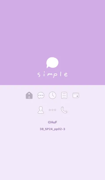 [LINE着せ替え] 38_24_パープル2-3の画像1