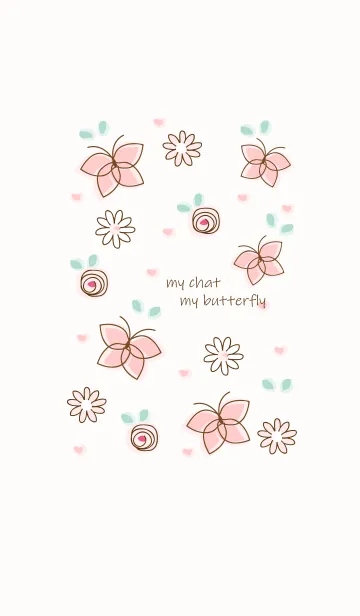 [LINE着せ替え] My chat my butterfly 38の画像1