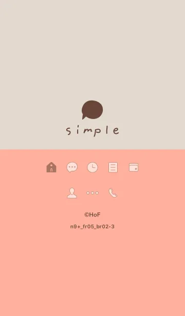 [LINE着せ替え] n9+05_レッド ブラウン2-9の画像1