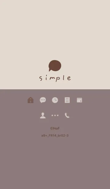 [LINE着せ替え] a9+14_ショコラ ブラウン2-9の画像1