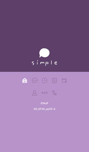 [LINE着せ替え] D9_26_パープル5-9の画像1