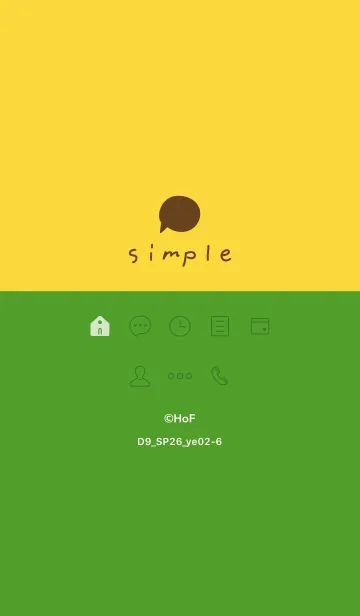 [LINE着せ替え] D9_26_イエロー2-9の画像1