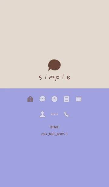 [LINE着せ替え] n9+05_ブルー ブラウン2-9の画像1