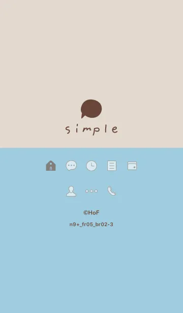 [LINE着せ替え] n9+05_シアン ブラウン2-9の画像1
