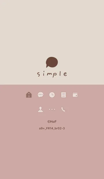 [LINE着せ替え] a9+14_ピンク ブラウン2-9の画像1