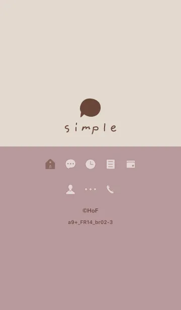 [LINE着せ替え] a9+14_ピンク2 ブラウン2-9の画像1