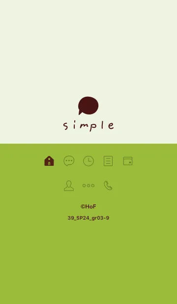 [LINE着せ替え] 39_24_グリーン3-9の画像1