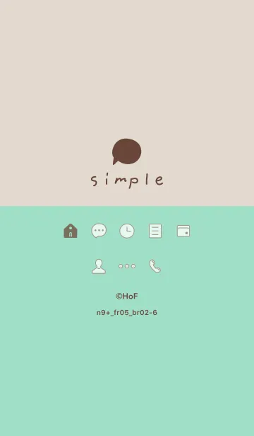 [LINE着せ替え] n9+05_グリーン ブラウン2-6の画像1