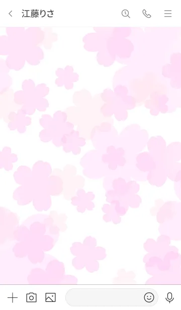 [LINE着せ替え] SAKURA -Cherry Blossoms- WHITEの画像3