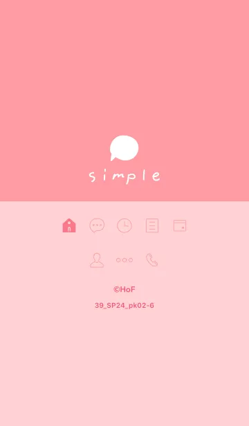 [LINE着せ替え] 39_24_ピンク2-6の画像1