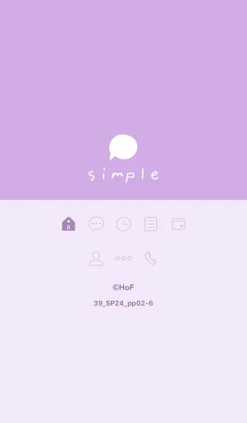 [LINE着せ替え] 39_24_パープル2-6の画像1