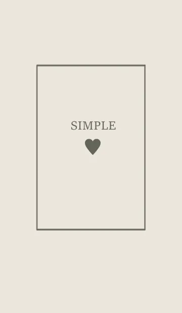 大人のシンプルハート =beige gray=の着せ替えメイン画像