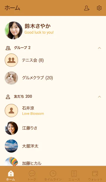 [LINE着せ替え] D9_26_ブラウン4-6の画像2