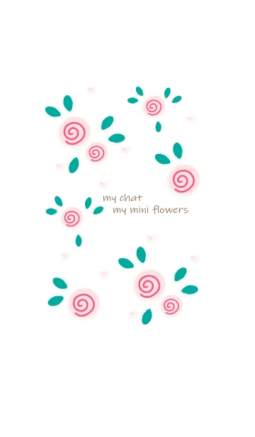 [LINE着せ替え] My chat my mini flowers 49の画像1
