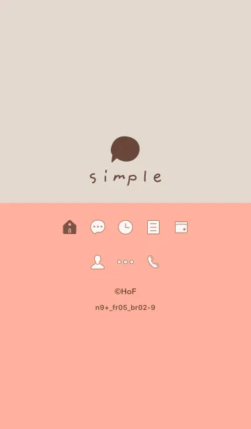 [LINE着せ替え] n9+05_レッド ブラウン2-3の画像1