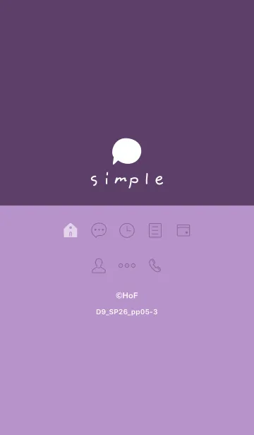 [LINE着せ替え] D9_26_パープル5-3の画像1