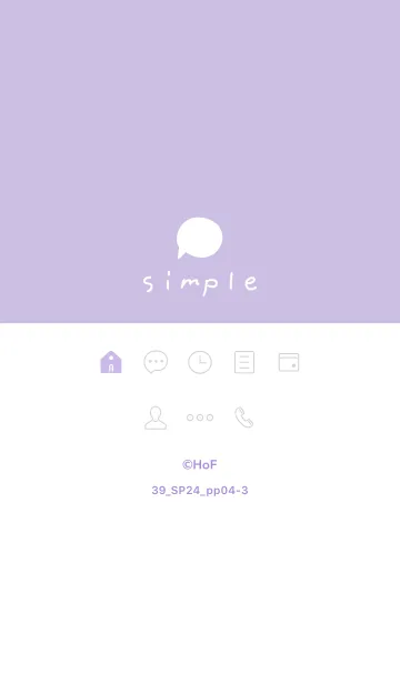 [LINE着せ替え] 39_24_パープル4-3の画像1