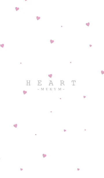 [LINE着せ替え] HEART Pink -MEKYM- 5の画像1