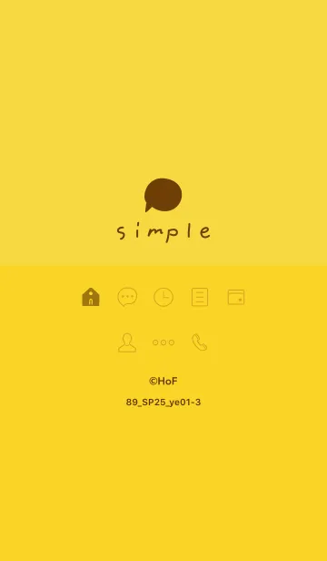 [LINE着せ替え] 89_25_イエロー1-3の画像1