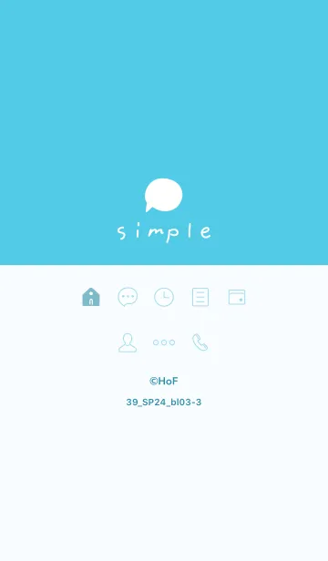 [LINE着せ替え] 39_24_ブルー2-3の画像1