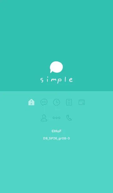 [LINE着せ替え] D9_26_グリーン8-3の画像1