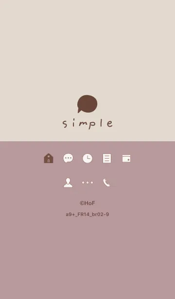 [LINE着せ替え] a9+14_ピンク2 ブラウン2-3の画像1