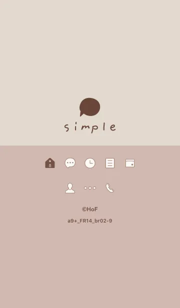 [LINE着せ替え] a9+14_ベージュ ブラウン2-3の画像1