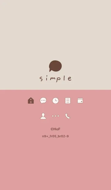 [LINE着せ替え] n9+05_レッド2 ブラウン2-3の画像1